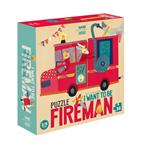 LONDJI Puzzle I want to be firefighter | 8436530163748 | Librería Sendak