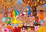 VILAC Wooden puzzle book - The 4 seasons - Sophia Touliatou | 3048700079114 | Llibreria Sendak