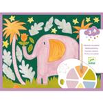 DJECO Pintura con paleta - Animales salvajes | 3070900091320 | Librería Sendak
