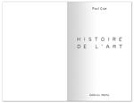 Histoire de l'Art | 9782352895985 | Cox, Paul | Librería Sendak