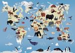 POPPIK puzzle - Animals del món | 3760262411170 | Librería Sendak