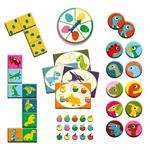 DJECO Juego Bingo Mémo Domino - Dinosaurios  | 3070900081321 | Llibreria Sendak