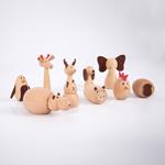 TICKIT Animales de madera 10 piezas | 5060155731322 | Llibreria Sendak