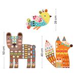 DJECO Crear con papel 3 animales gigantes | 3070900098954 | Llibreria Sendak