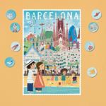 LONDJI Puzzle Barcelona sorra Look & Find | 8436580428361 | Llibreria Sendak