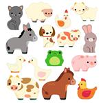 DJECO Pegatinas reposicionables - Los animales | 3070900000995 | Librería Sendak