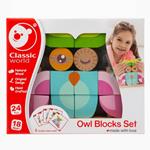 CLASSIC WORLD Blocs de fusta Mussol | 6927049006883 | Llibreria Sendak