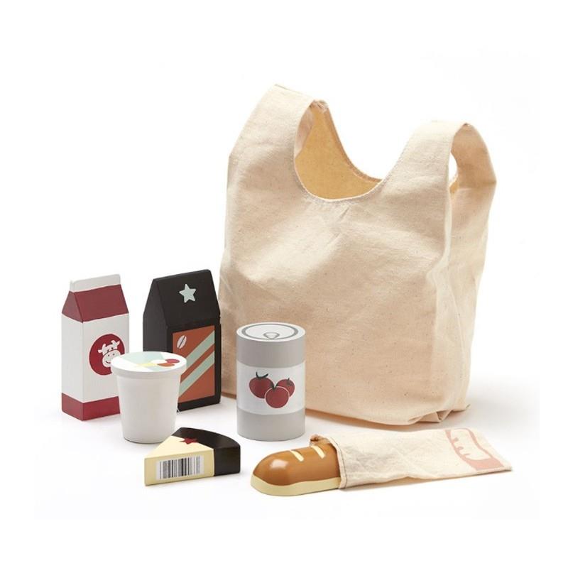 KID'S CONCEPT Bolsa de compra con comestibles | 7340028727798 | Librería Sendak