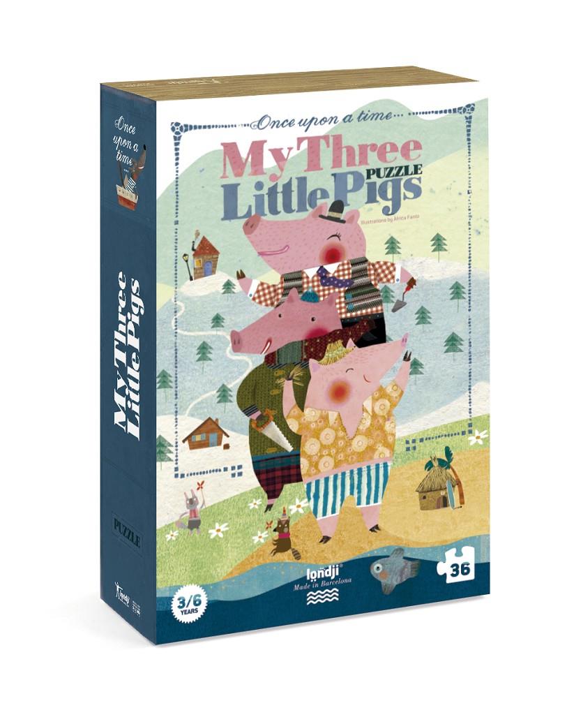 LONDJI Puzzle My 3 Little Piggs | 8436530162581 | Librería Sendak