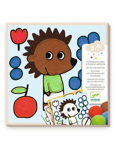 DJECO Colorear con arcilla - Traviesos del jardín | 3070900009592 | Llibreria Sendak