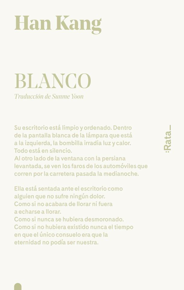 Blanco | 9788416738519 | Han Kang | Llibreria Sendak