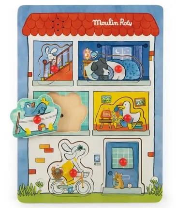MOULIN ROTY Puzzle Sonoro Ouce & Pilou | 3575676840863 | Llibreria Sendak