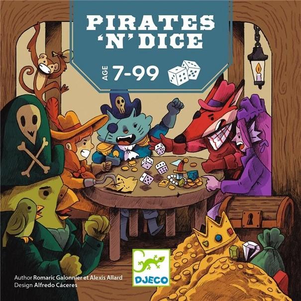 DJECO Juego de dados Pirates 'n' Dice | 3070900008304 | Llibreria Sendak
