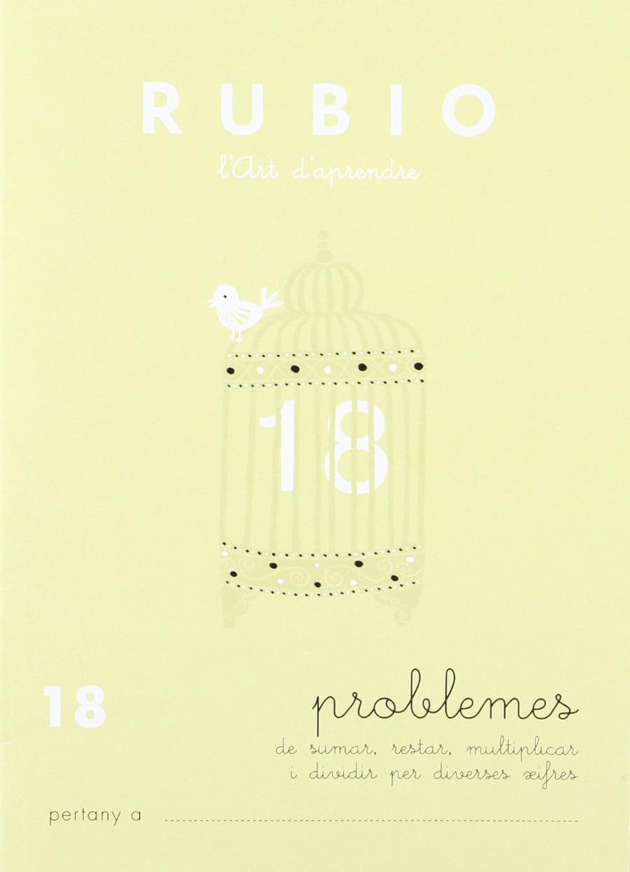 Quaderns Rubio. Problemes 18 | 9788489773233 | Rubio Polo, Enrique | Llibreria Sendak