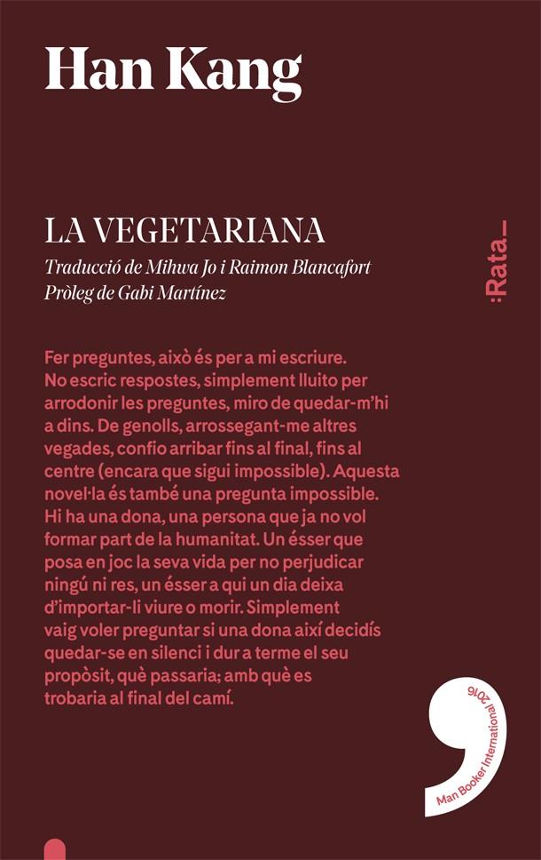 La vegetariana | 9788416738120 | Han Kang | Llibreria Sendak