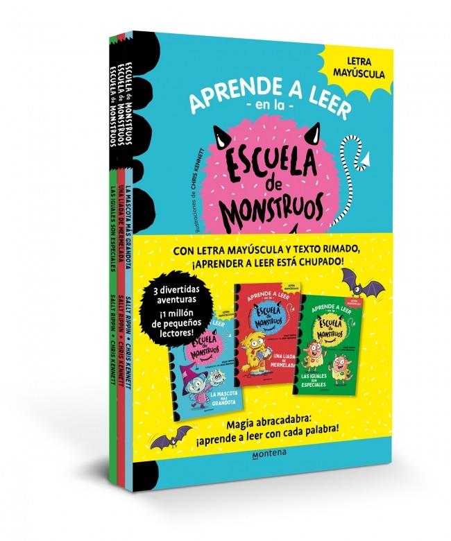 Aprender a leer en la Escuela de Monstruos - Pack con los libros 1, 2 y 3 | 9788419169983 | Rippin, Sally | Llibreria Sendak