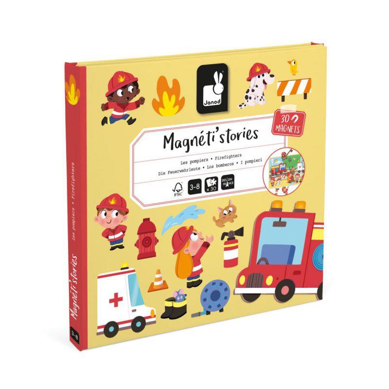 JANOD Magneti'stories - Los bomberos | 3700217354534 | Librería Sendak
