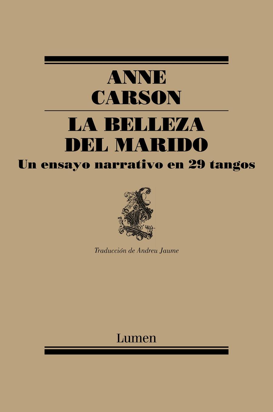 La belleza del marido | 9788426407184 | Carson, Anne | Librería Sendak