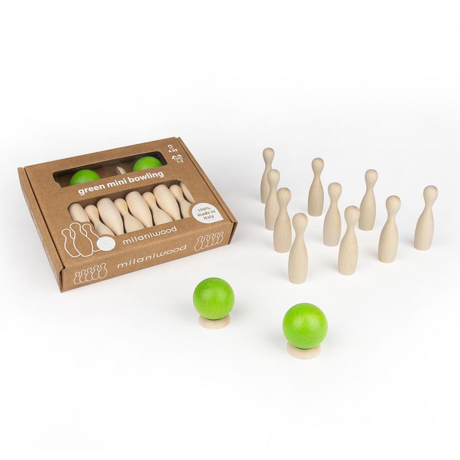 MILANIWOOD Joc de bitlles Mini green bowling | 8057432850668 | Llibreria Sendak