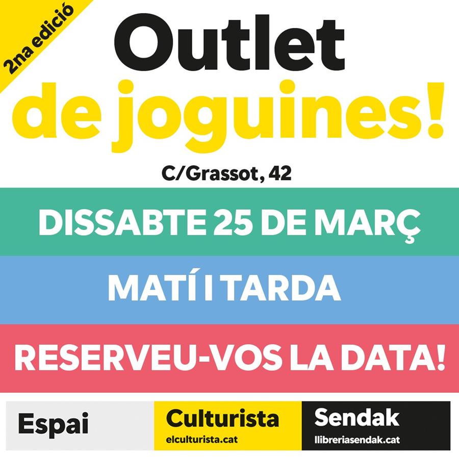 Outlet de joguines! - Llibreria Sendak