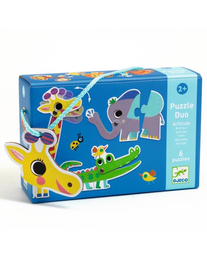 DJECO Puzzle Duo - Animals articulats | 3070900082625 | Llibreria Sendak