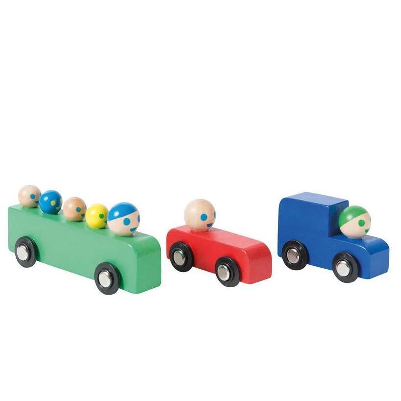 MOULIN ROTY Vroum! Conjunto coche y autobús | 3575677204053 | Aurélien Débat | Llibreria Sendak