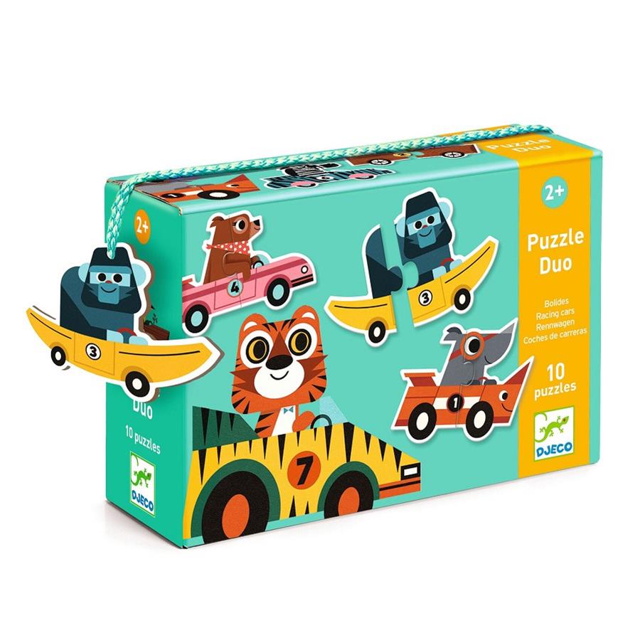 DJECO Puzzle Duo - Racing cars | 3070900081482 | Llibreria Sendak