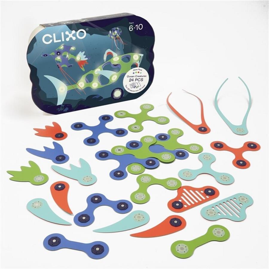 CLIXO Glow Pack - Ocean Creatures | 860007348099 | Llibreria Sendak