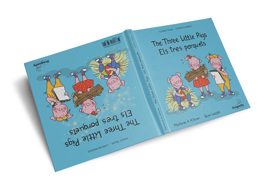 Els tres porquets / The Three Little Pigs | 9788409659340 | Gallardo Sánchez, Pedro/Calafell i Serra, Roser | Librería Sendak