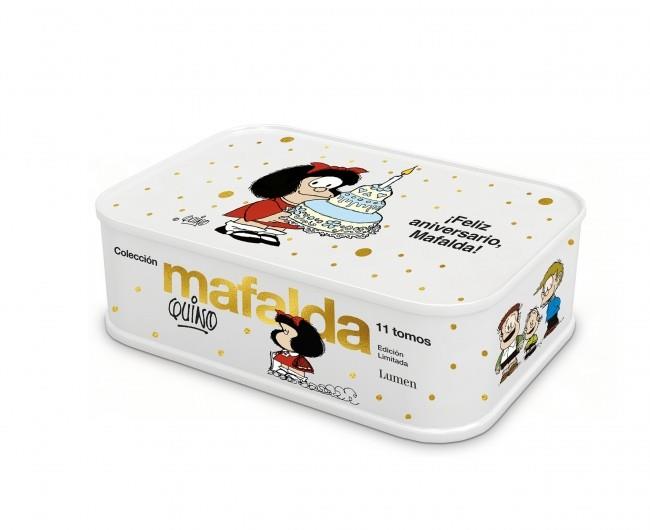 Colección Mafalda: 11 tomos en una caja de lata | 9788426420008 | Quino | Llibreria Sendak