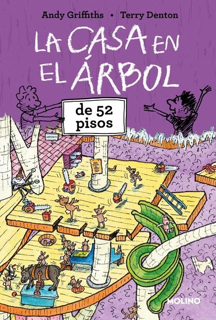 La casa en el árbol de 52 pisos (La casa en el árbol 4) | 9788427251809 | Griffiths, Andy | Llibreria Sendak