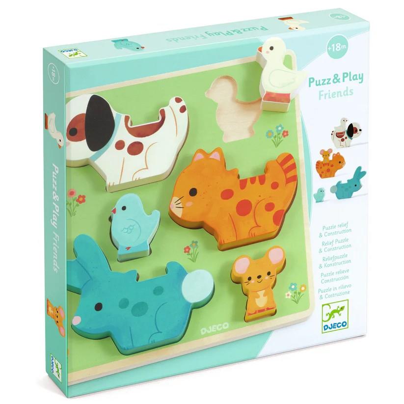 DJECO Encajable Puzz & Play Friends | 3070900010833 | Llibreria Sendak