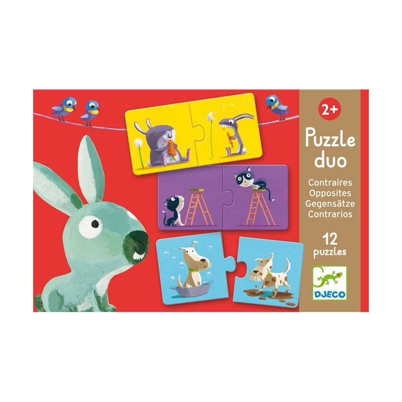 DJECO Puzzle Dúo - Contrarios | 3070900081628 | Llibreria Sendak