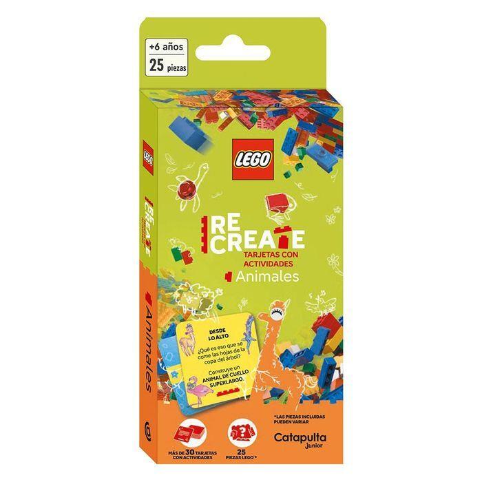 Lego Recreate animales construcción tarjetas con actividades | 9788419987549 | AA.VV. | Librería Sendak