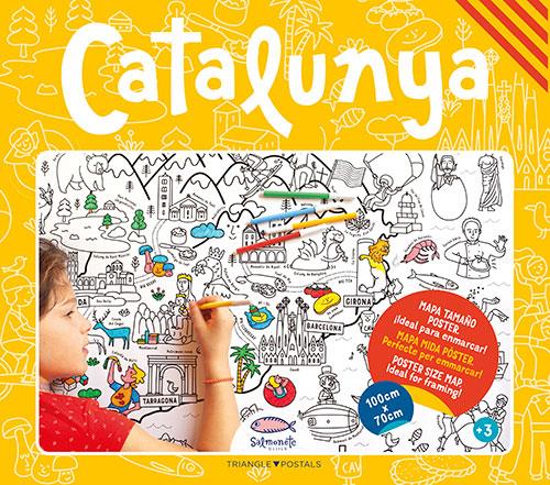 Pòster per a pintar - Catalunya | 9788484788522 | Librería Sendak