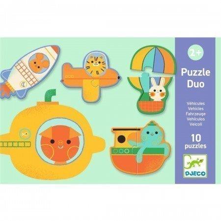 DJECO Puzzle Duo - Vehículos | 3070900082700 | Llibreria Sendak