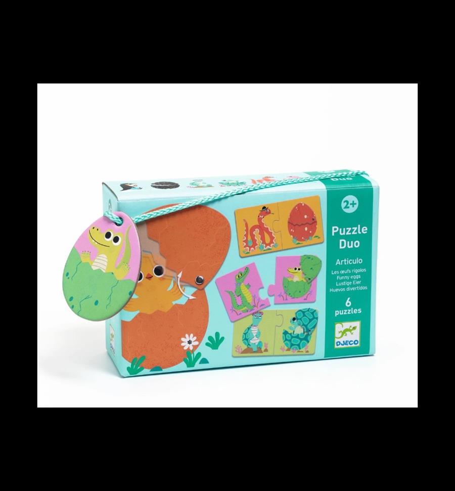 DJECO Puzzle Dúo - Huevos divertidos | 3070900081932 | Llibreria Sendak