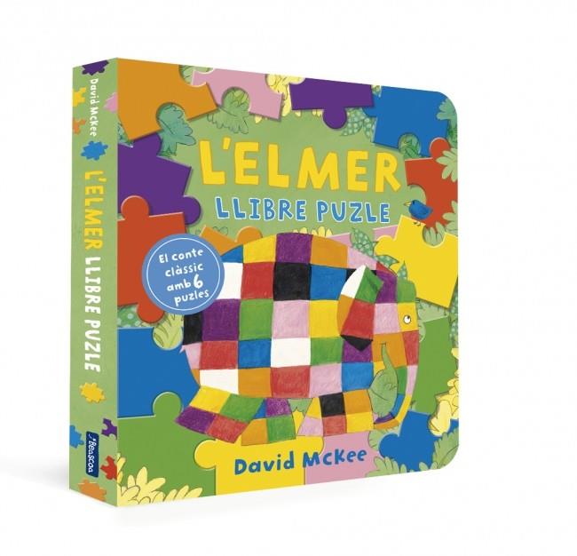 L'Elmer. Llibre joguina - L'Elmer. El llibre puzle | 9788448874131 | McKee, David | Librería Sendak