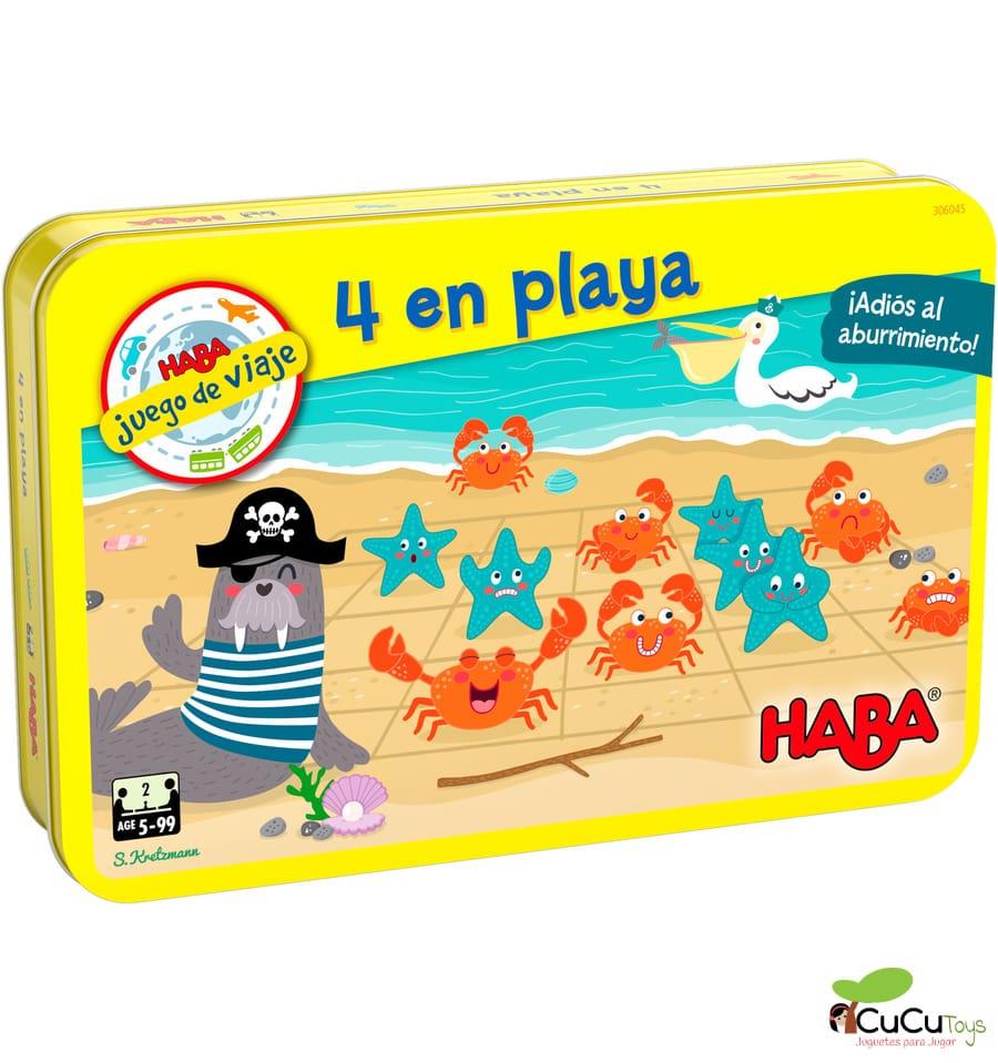 HABA Juego de viaje - 4 en la playa | 4010168255637 | Llibreria Sendak