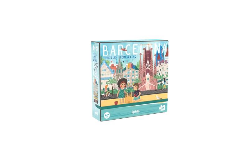 LONDJI Puzzle Barcelona sorra Look & Find | 8436580428361 | Llibreria Sendak