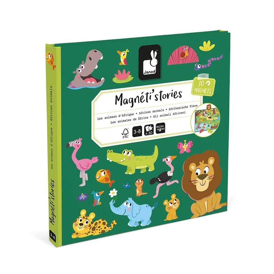 JANOD Magneti'stories - Los animales de África | 3700217354565 | Llibreria Sendak
