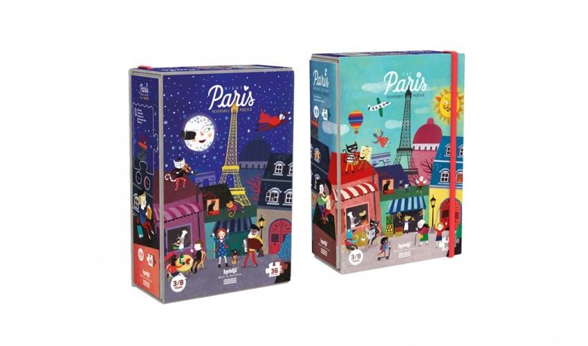 LONDJI Puzzle Night & Day in Paris | 9436580420440 | Librería Sendak