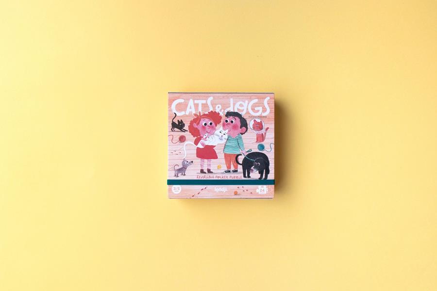 LONDJI Pocket Puzzle - Cat & Dogs | 8436580427029 | Librería Sendak