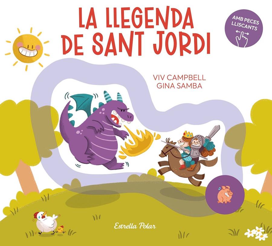 La llegenda de Sant Jordi amb peces lliscants | 9791387903121 | Samba, Gina | Llibreria Sendak