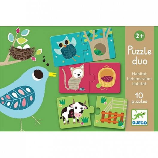 DJECO Puzzle Dúo - Habitat | 3070900081642 | Llibreria Sendak