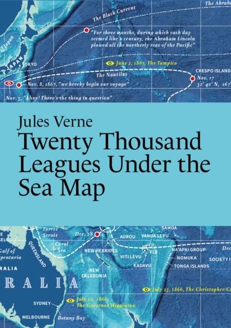 Jules Verne, Twenty Thousand Leagues Under the Sea Map | 9789198945614 | Martin Master of Fine Arts Thelander | Librería Sendak