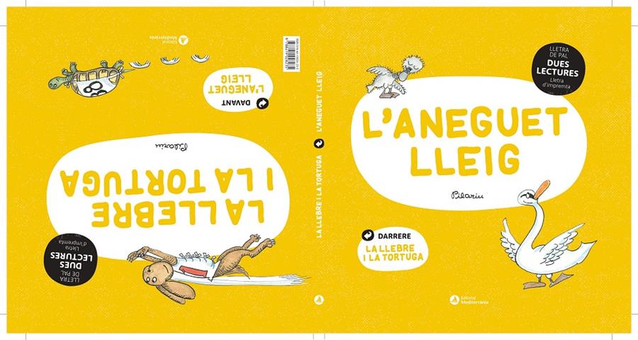 DUES LECTURES. Aneguet lleig. La llebre i la tortuga | 9788419028235 | Bayés, Pilarín | Llibreria Sendak