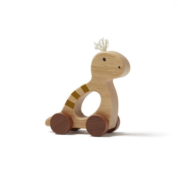 KID'S CONCEPT Agarre con ruedas Dino natural | 7340028730477 | Llibreria Sendak