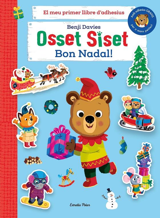 Osset Siset. El meu primer llibre d'adhesius. Bon Nadal! | 9788413895505 | Davies, Benji | Llibreria Sendak