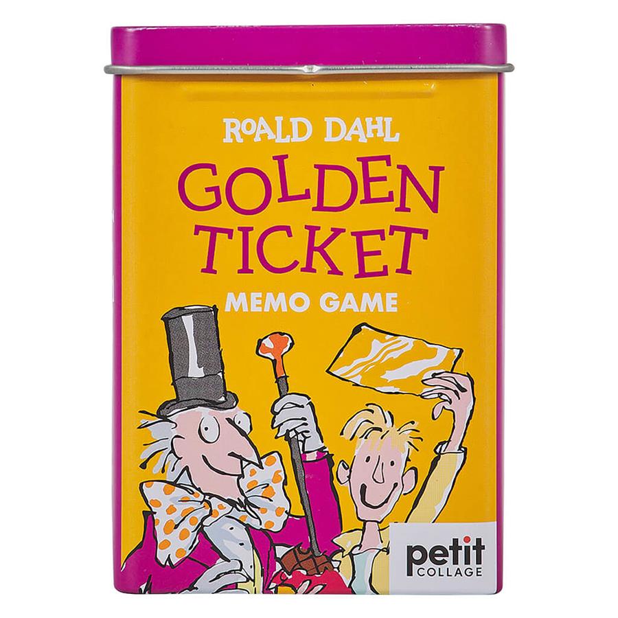 PETTI COLLAGE Roald Dahl - Memo Golden Ticket | 5055923785522 | Librería Sendak